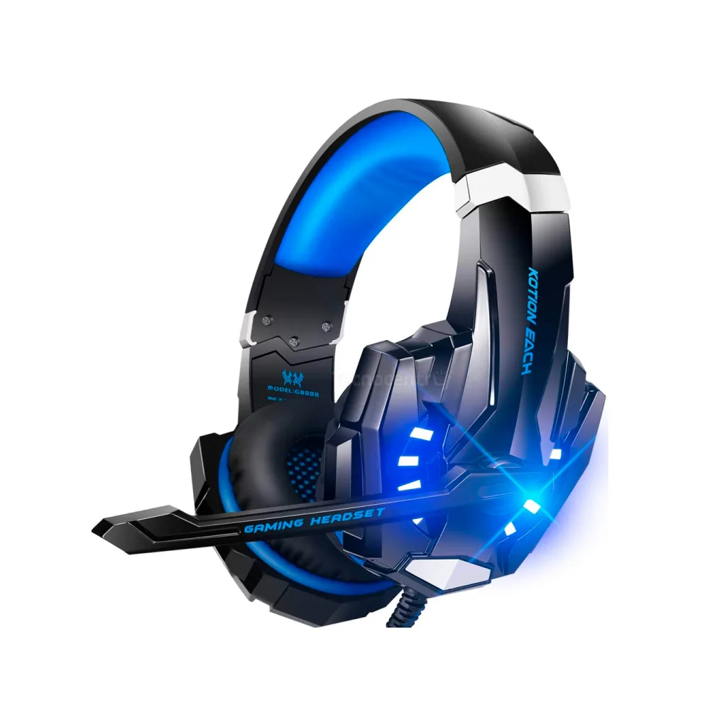 Audífonos Diadema Gamer Kotion Each G9000 black blue con