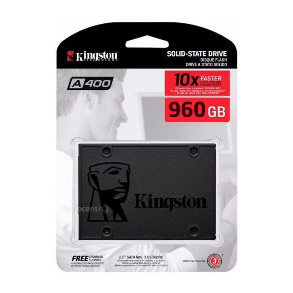 Disco Estado Solido SSD 960GB Kingston A400 Sata3 2.5"