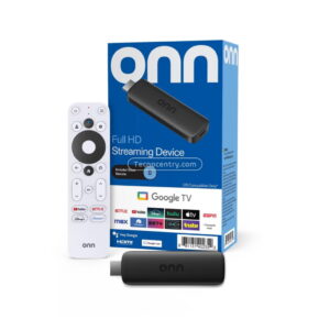 Onn Watch HD (Original) Google TV Control Remoto con Control de Voz Dolby Audio Color Negro Convertidor a Smart TV Streaming
