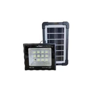 Reflector Recargable  GD-756 100W Incluye Panel Solar y Control Remoto GDTimes