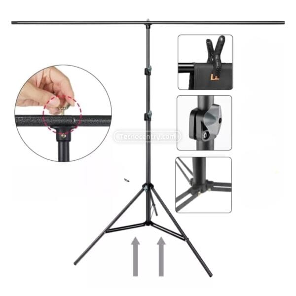 Telón para Proyector Video Beam de 75" con Tripode 2mts - Image 5