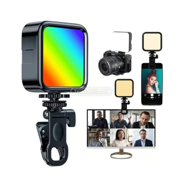 Luz Led RGB Recargable AY-83 RGB Con Soporte Clip