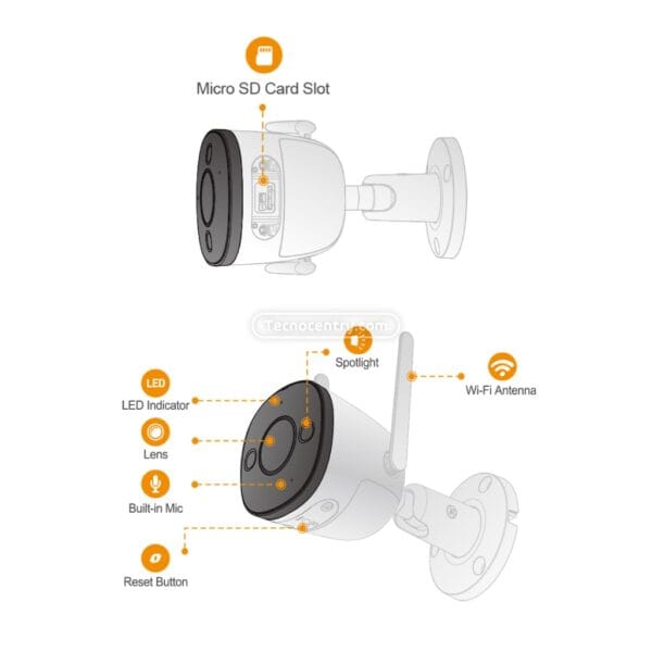 Cámara de Seguridad IMOU Bullet 2E 5MP IPC-K3DN-5H0WF - Image 6
