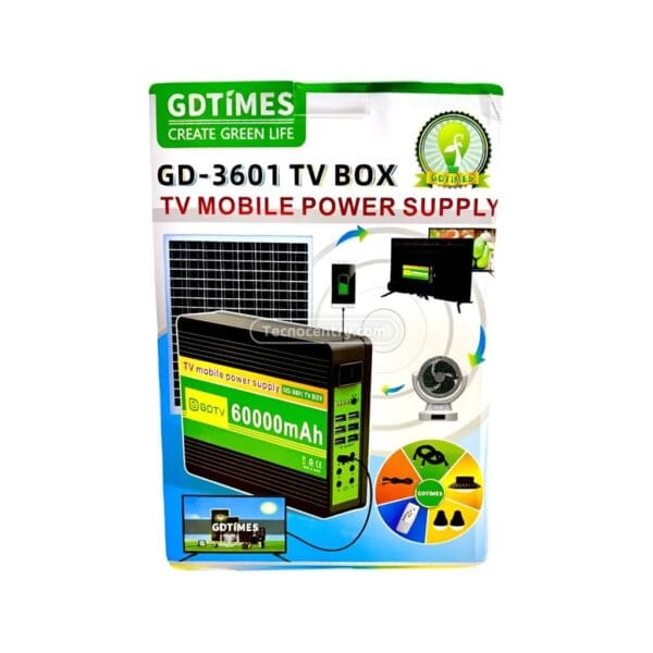Batería Solar GD-3601 Estación De Poder 12v