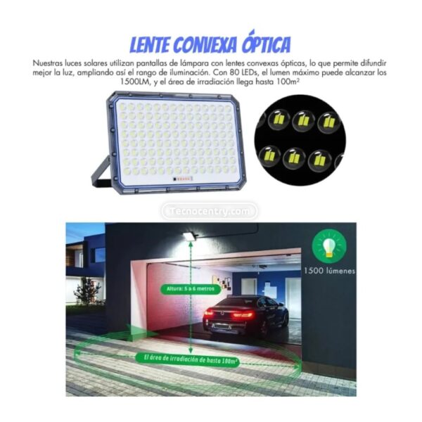 Reflector Solar Jortan 5000w Exterior Con Panel - Image 2