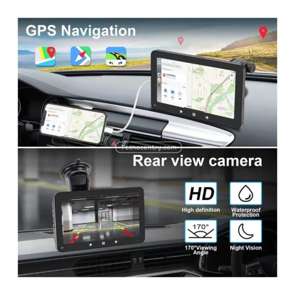 Pantalla Carplay Carro 7 Pulgadas - Image 4