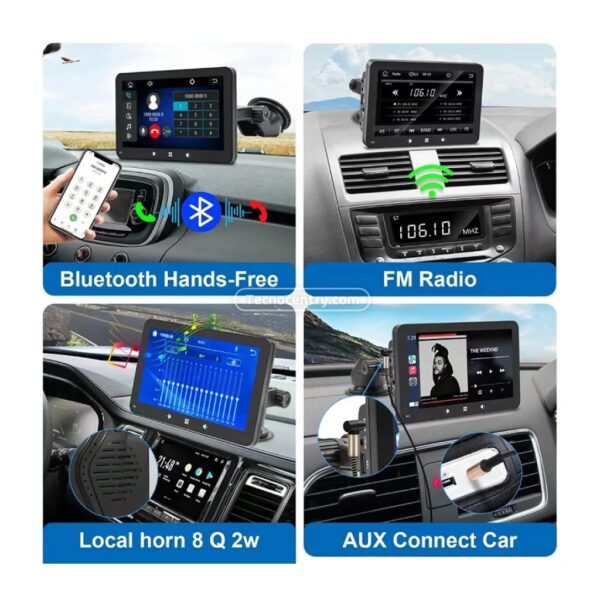 Pantalla Carplay Carro 7 Pulgadas - Image 6