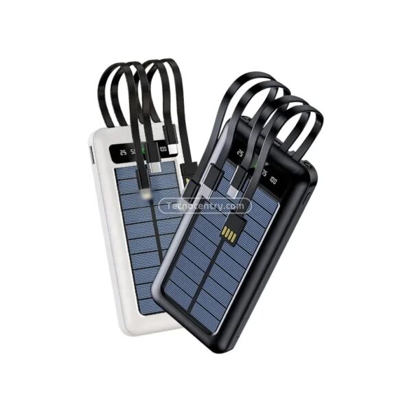 Power Bank CM-609 20.000 Mah Batería Portátil Solar Color Negro - Image 2