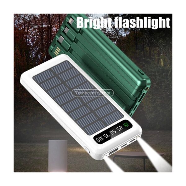Power Bank CM-609 20.000 Mah Batería Portátil Solar Color Negro - Image 6