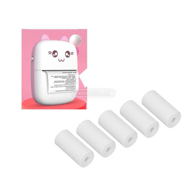 Rollos Para Impresora Térmica X5 Unidades De Alta Calidad Blanco - Image 3