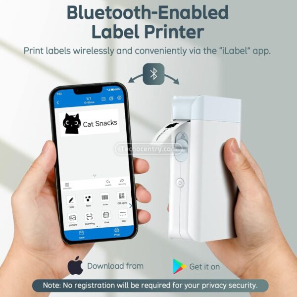 Tiqueteadora Impresora Térmica Bluetooth Etiquetas Adhesivas - Image 2