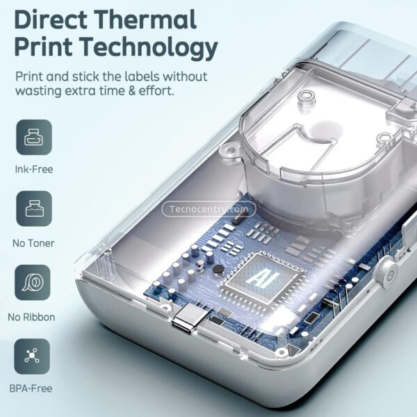 Tiqueteadora Impresora Térmica Bluetooth Etiquetas Adhesivas - Image 5
