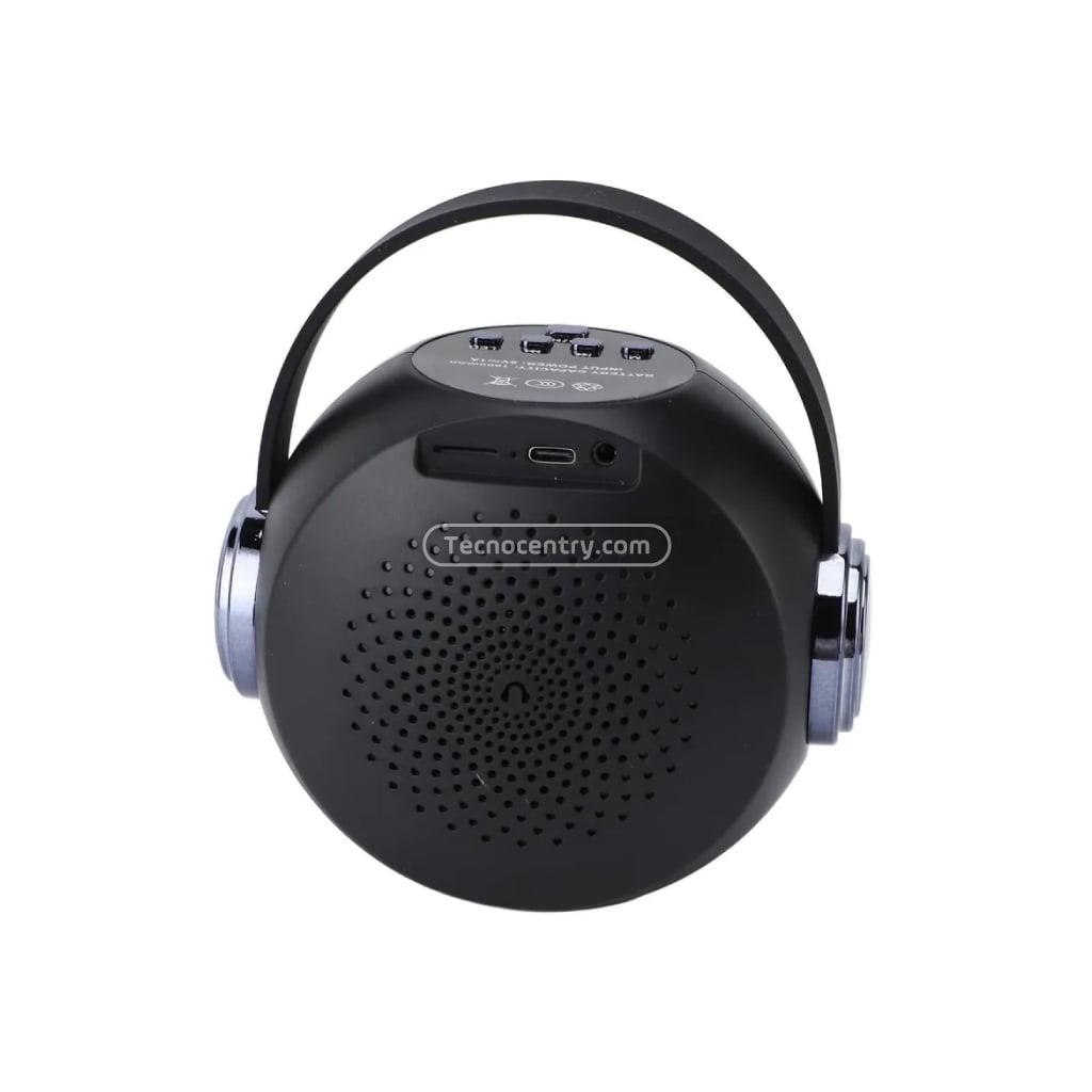 Kit Parlante Karaoke+Micrófono Bluetooth Para Niños LS-T6 Negro - Image 4