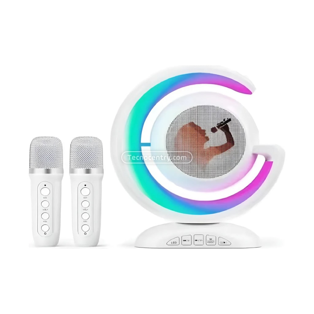 Parlante Karaoke Para Niños YS-110 Blanco