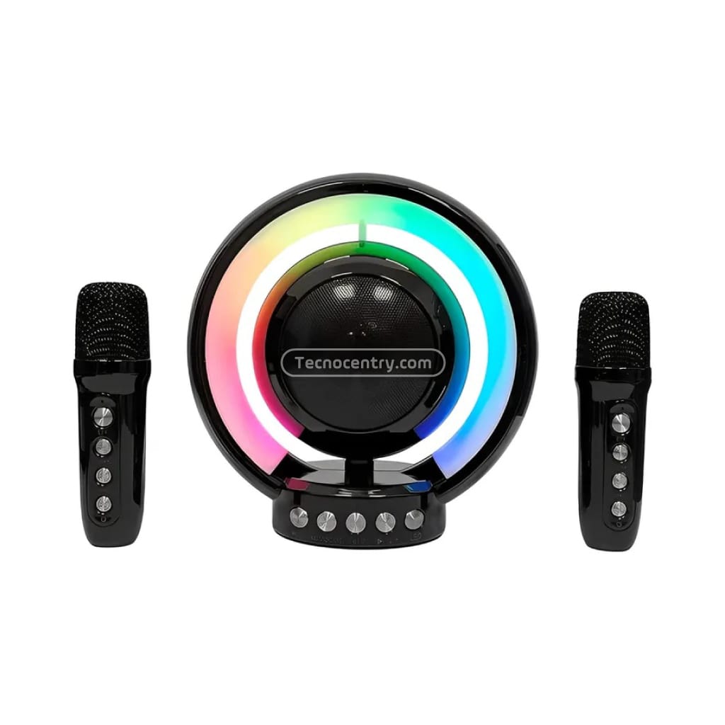 Parlante Karaoke Doble Para Niños YS-119 Blanco - Image 3