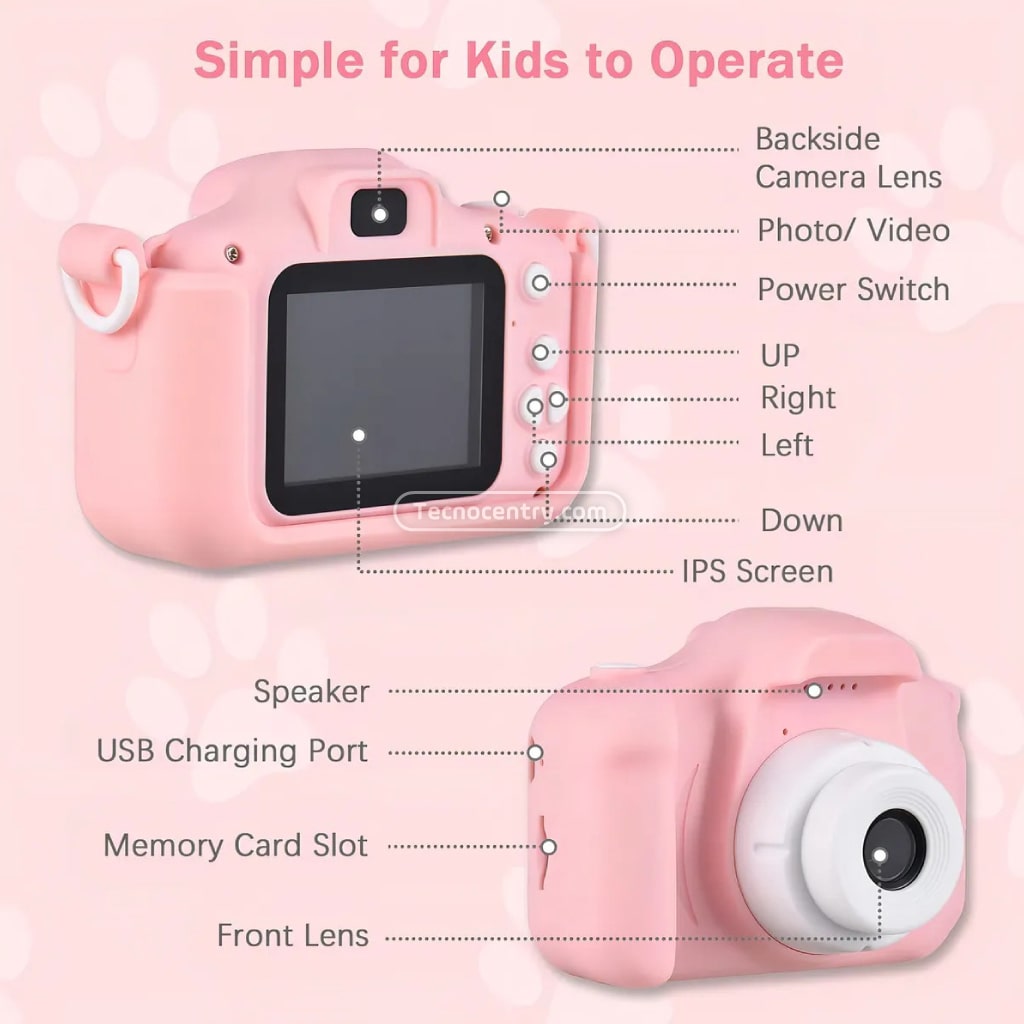 Cámara Digital Para Niños Mickey AR-11 Rosa - Image 3