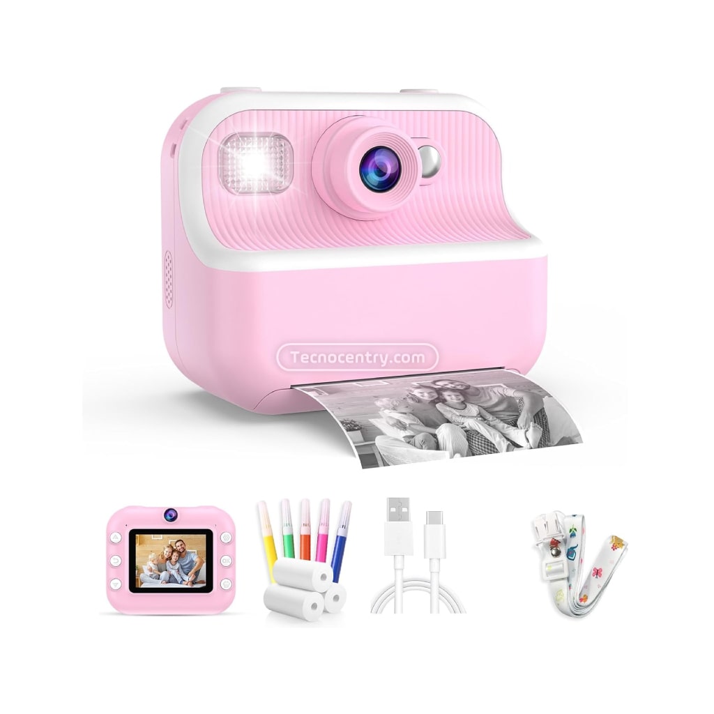 Cámara Impresora Para Niños 26-2 Rosa