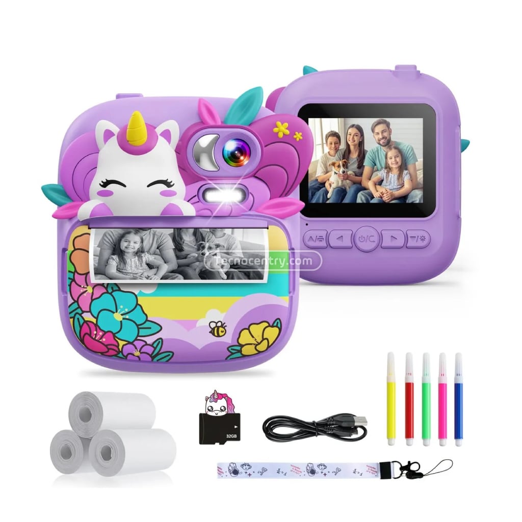 Cámara Instantánea Para Niños AR-39 Morada