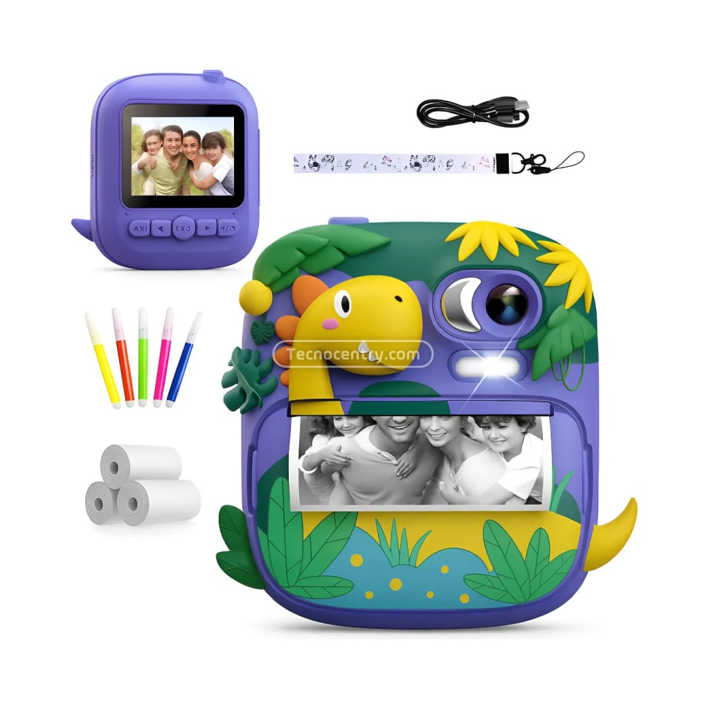 Cámara Instantánea Para Niños AR-7 Morada