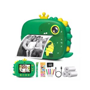 Cámara Instantánea Para Niños AR-1 Dinosaurio Verde