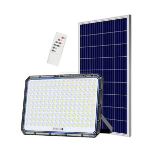 Reflector Solar Jortan 2000W Exterior con Panel Y Control 12v