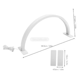 Lampara Media Luna De Mesa Led 3 Tonos Multifuncional HQ55X