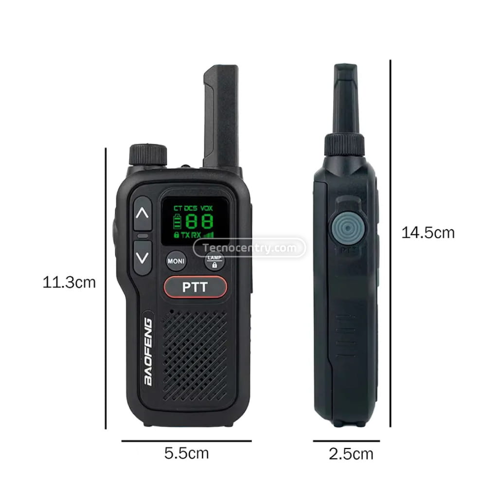 Radios de Comunicación Baofeng T18 Tipo C - Image 3