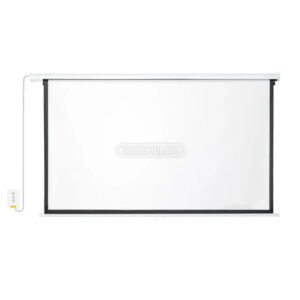 Telón Eléctrico para Proyección 100″+Control Remoto