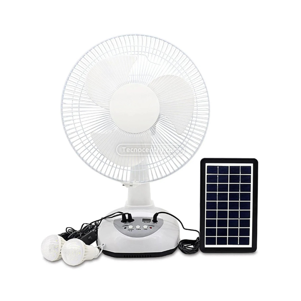 Ventilador Solar Recargable 12" GD-8019