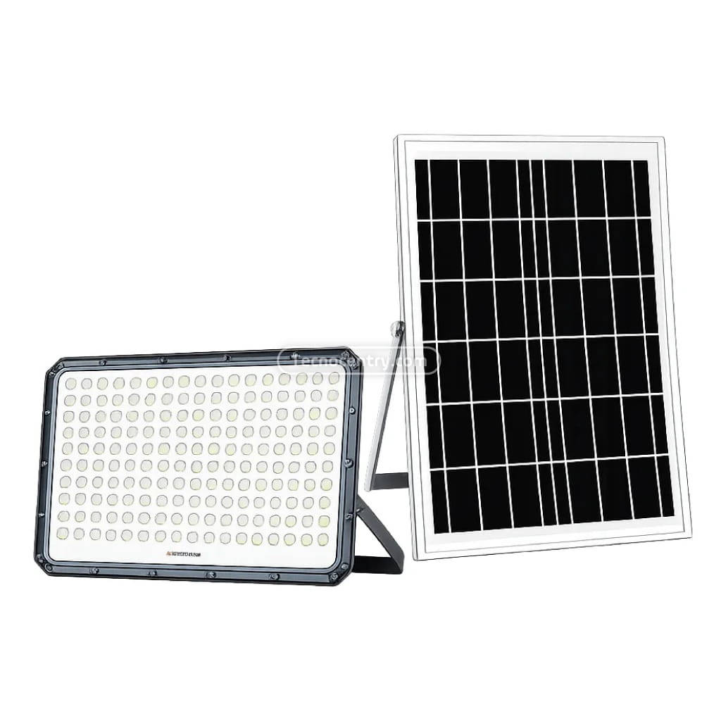 Reflector Solar Jortan 3000w Exterior con Panel Y Control 12v