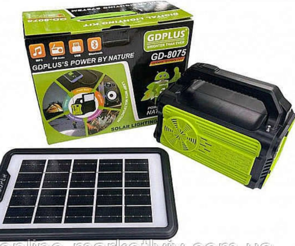 Kit de Iluminación Solar GD-Plus GD-8075 - Image 2