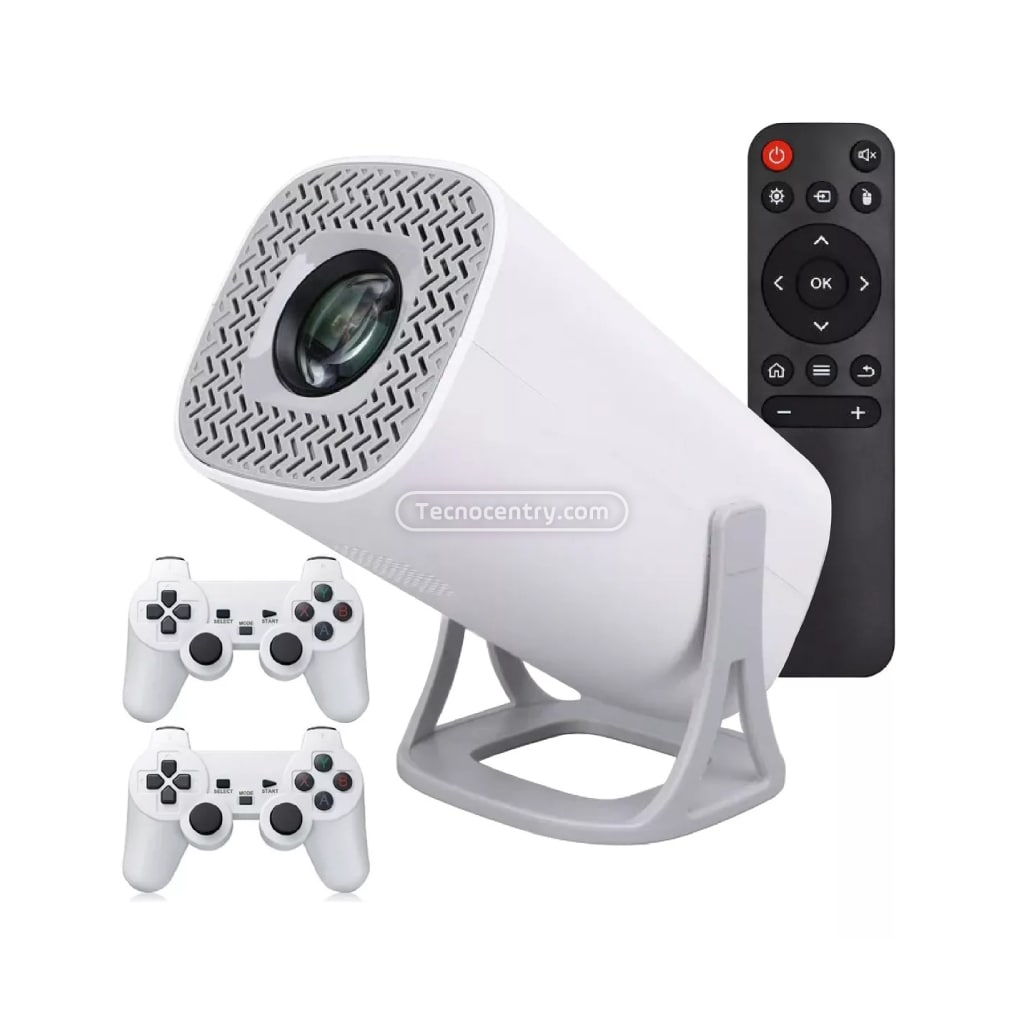 Proyector Android Con Juegos P40 Dos Controles