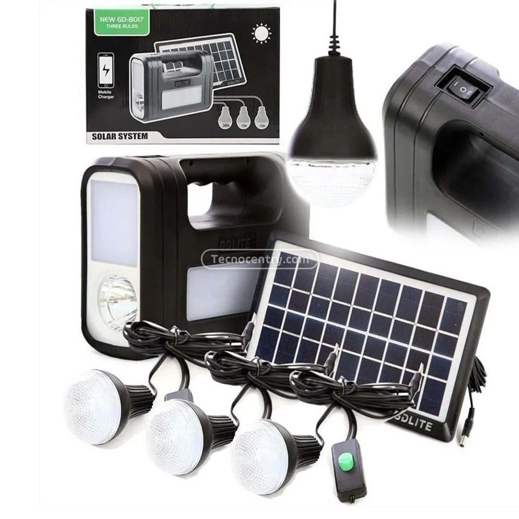 Kit de Iluminación Solar GD-Plus GD-8017A - Image 2