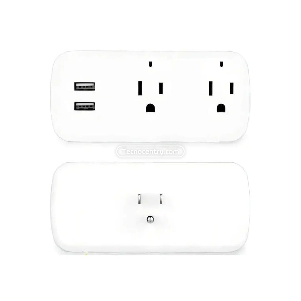Enchufe Inteligente Doble WiFi USB Alexa Google Home - Image 2